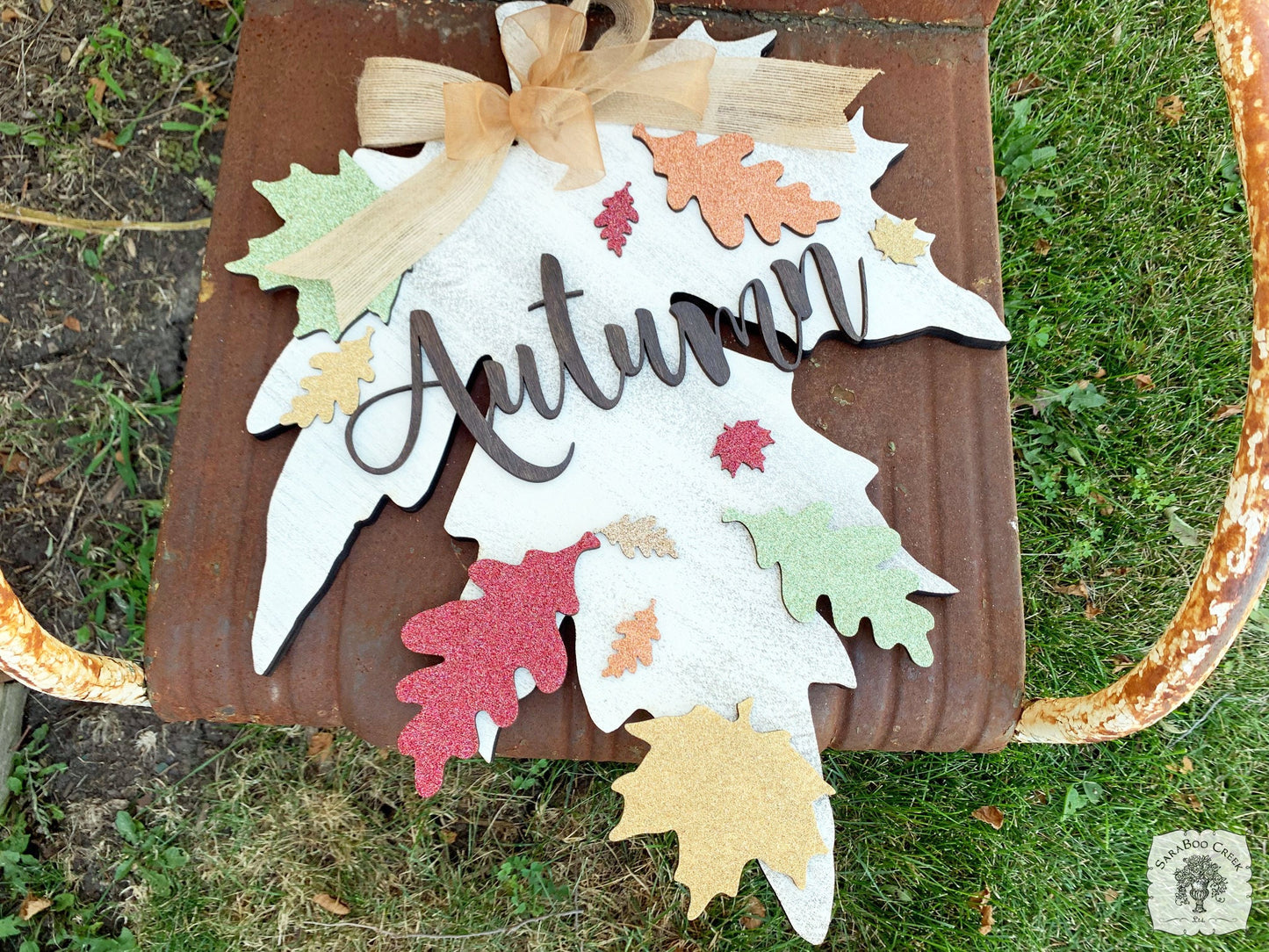 Autumn Decor Handmade in Layered Wood