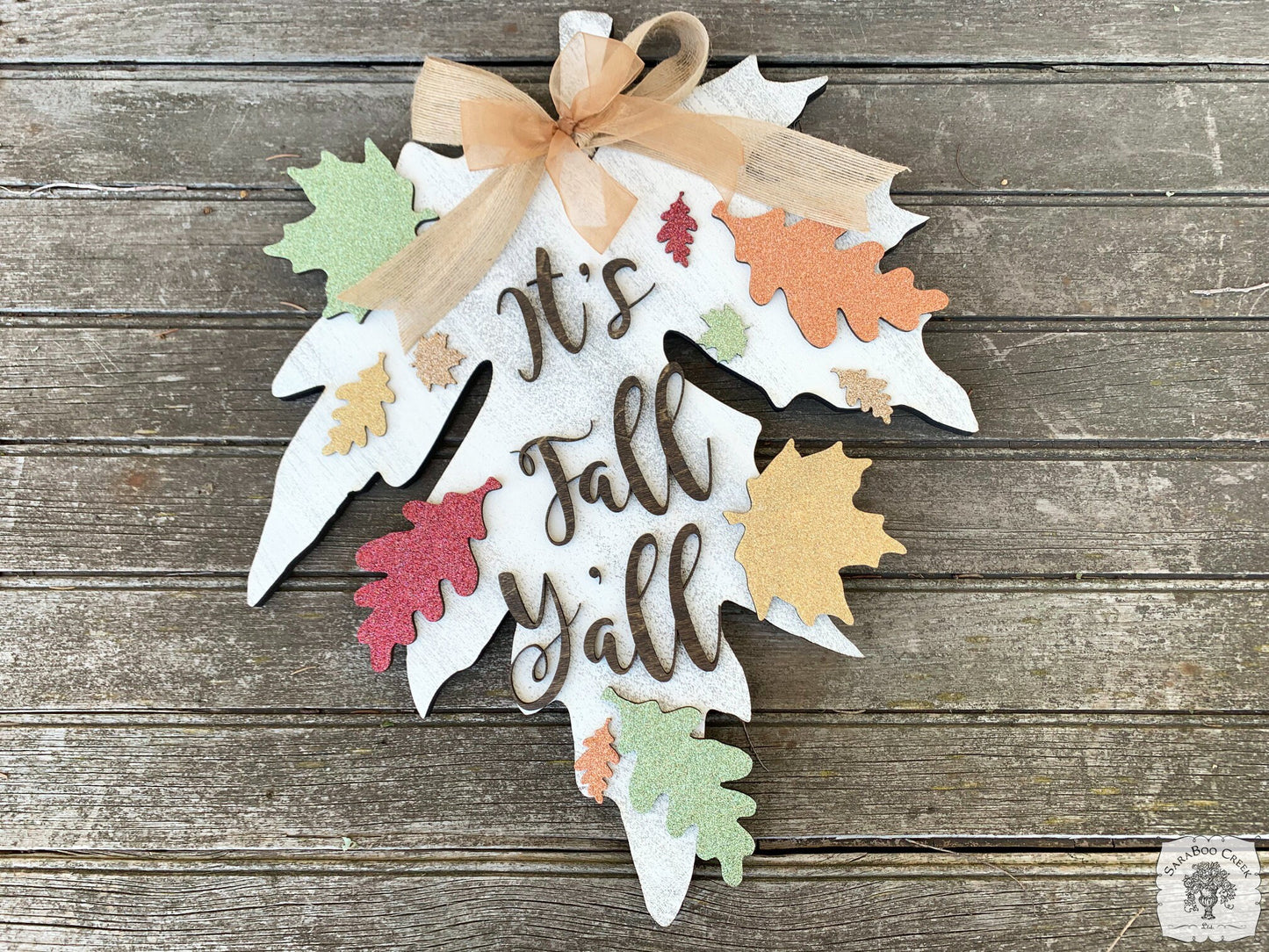 Autumn Decor Handmade in Layered Wood