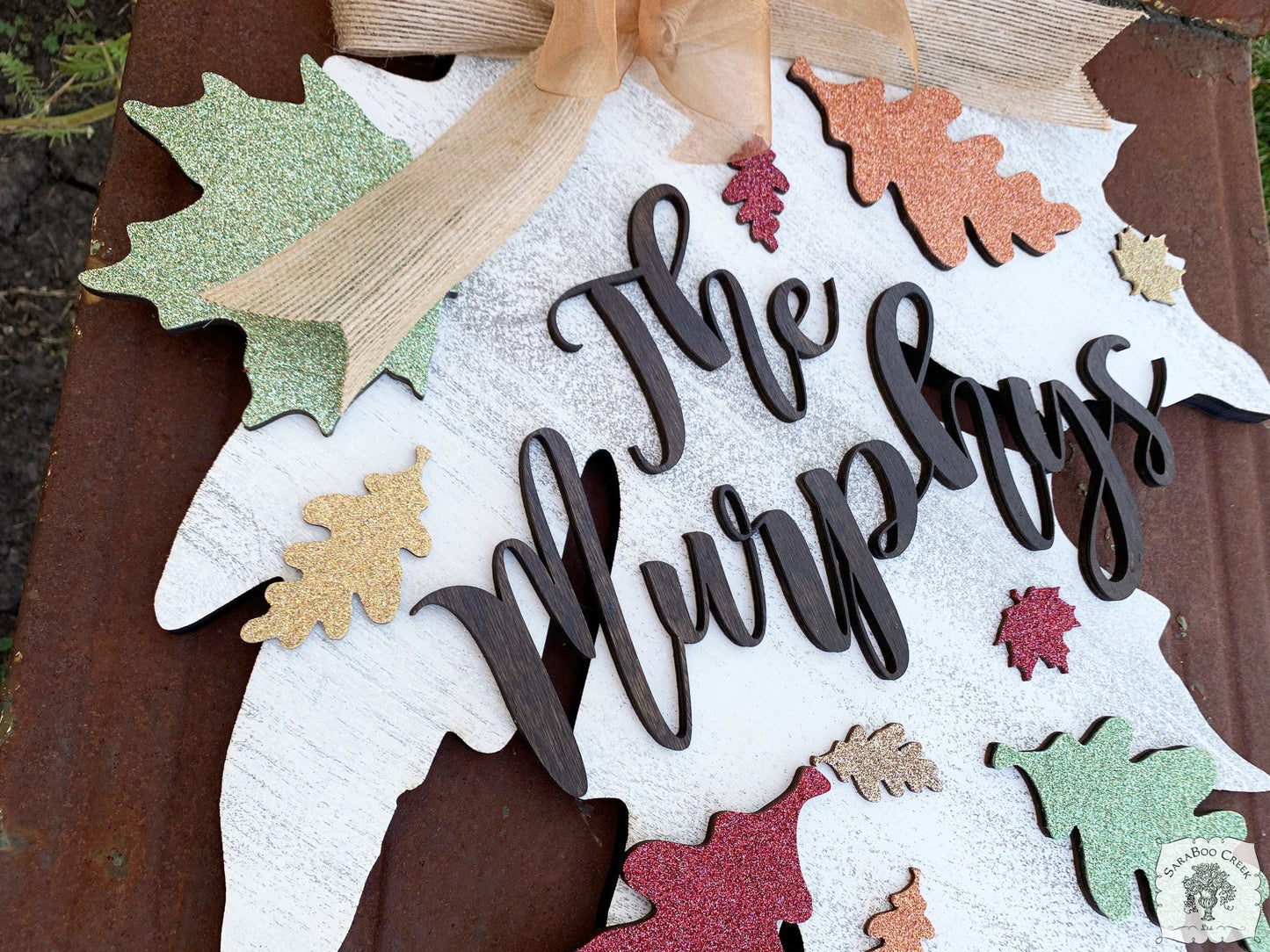Autumn Decor Handmade in Layered Wood