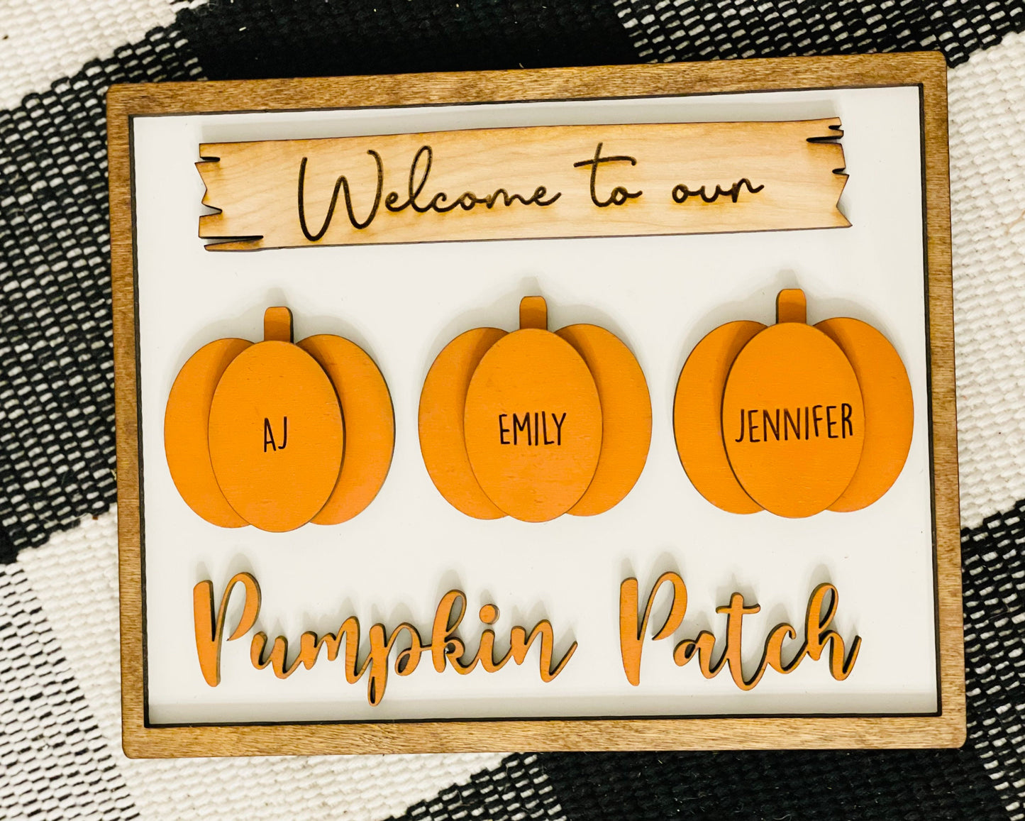 Personalized Fall Family Sign