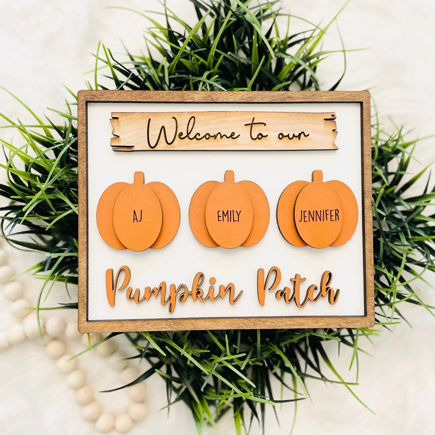 Personalized Fall Family Sign