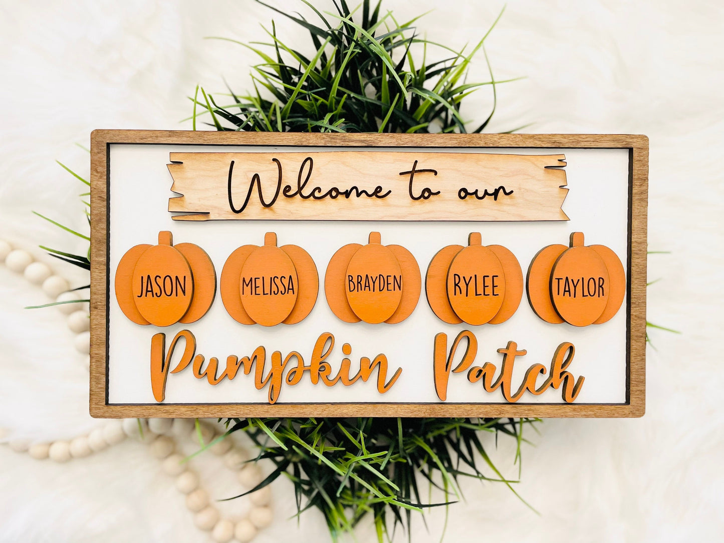 Personalized Fall Family Sign