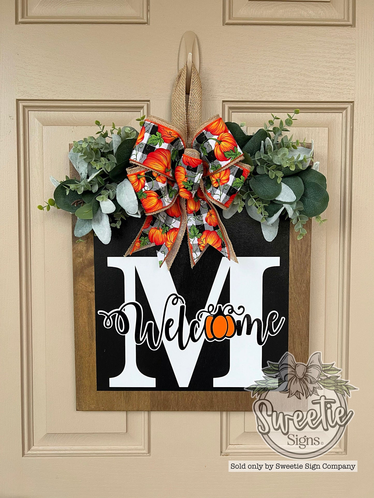 Personalized Fall Front Door Decor