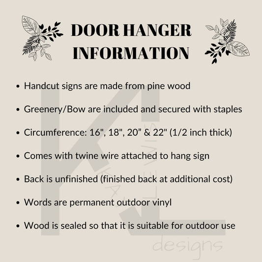 Fall Front Door Decor - Fall Door Sign Pumpkin