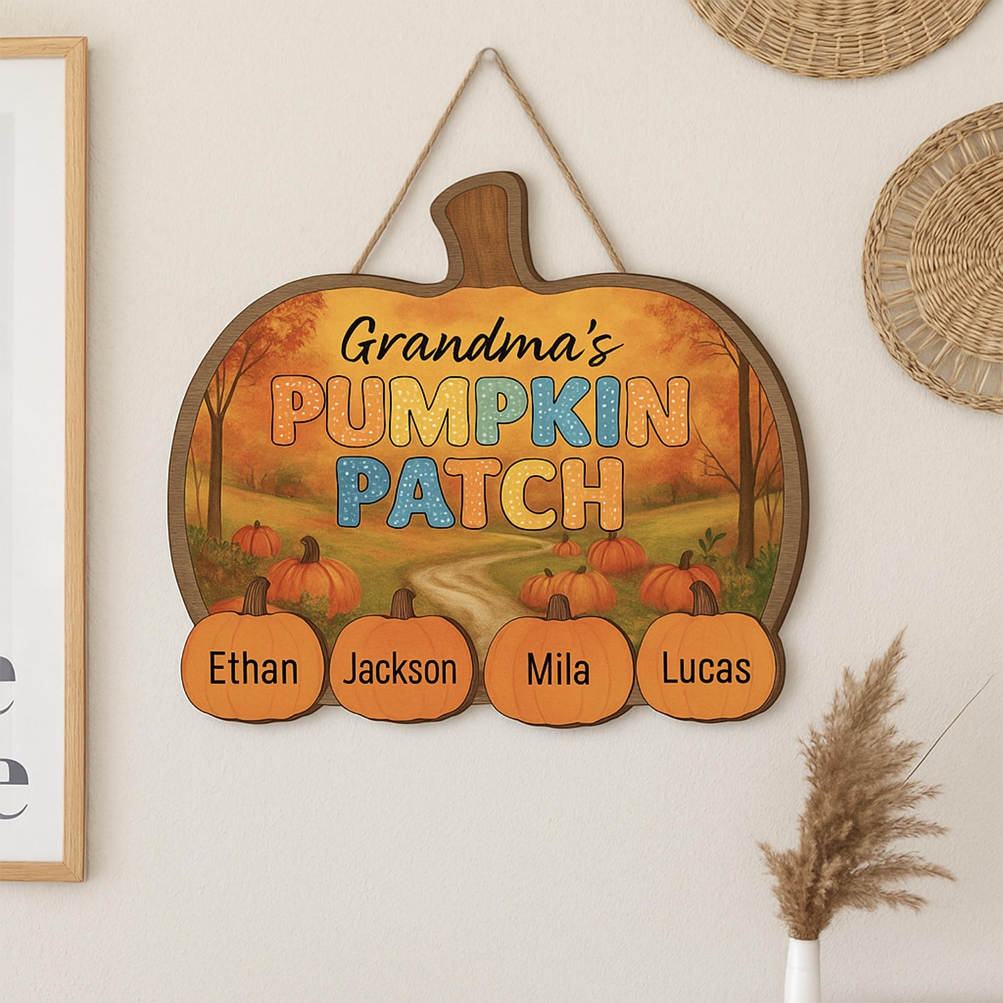 Personalized Grandma's Pumpkin Patch Sign