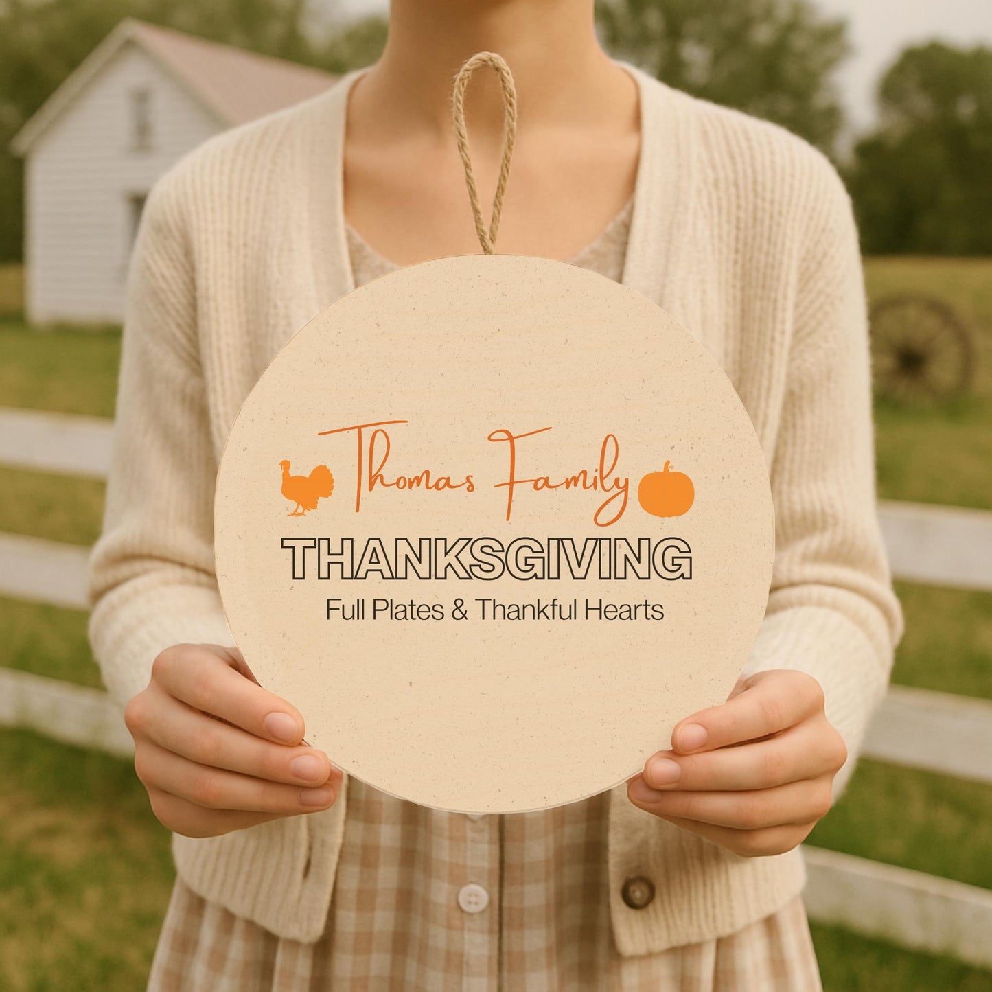 Custom Thanksgiving Wood Sign