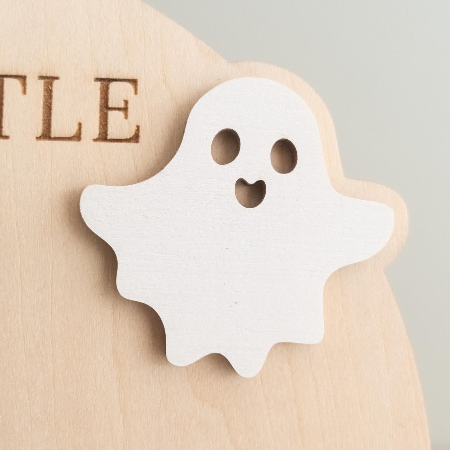 Personalized Ghost Footprint Wood Decor for Baby