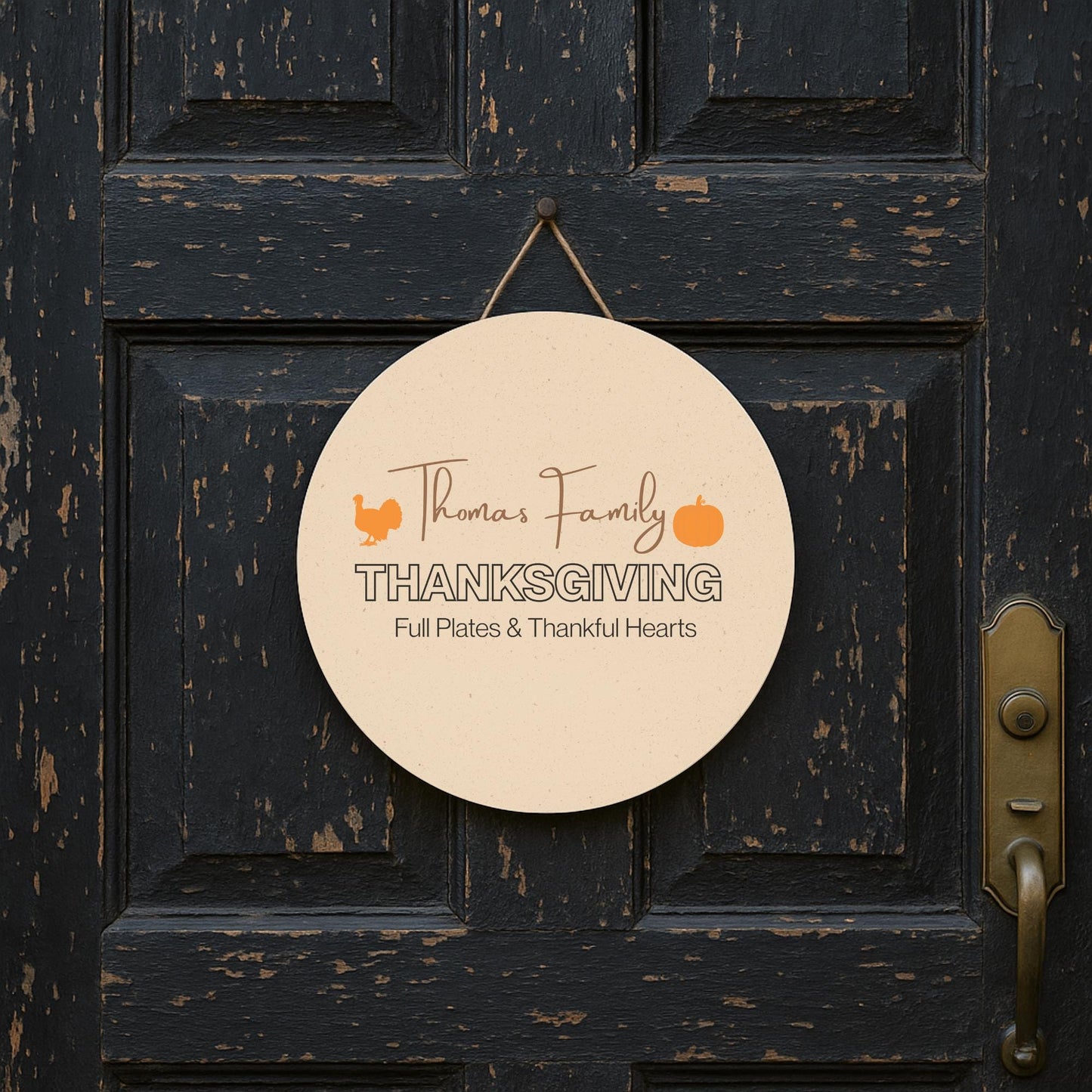 Custom Thanksgiving Wood Sign