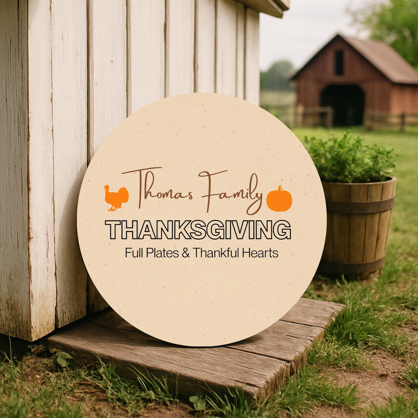 Custom Thanksgiving Wood Sign