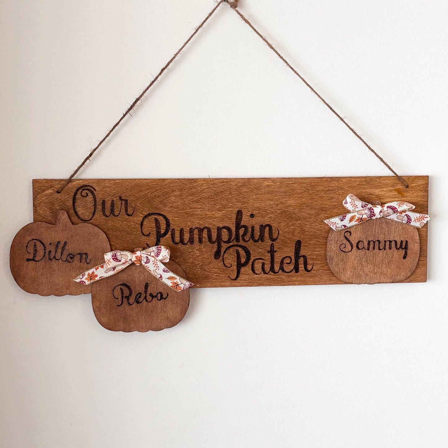 Personalized Pumkin Patch Sign - Fall Wood Sign