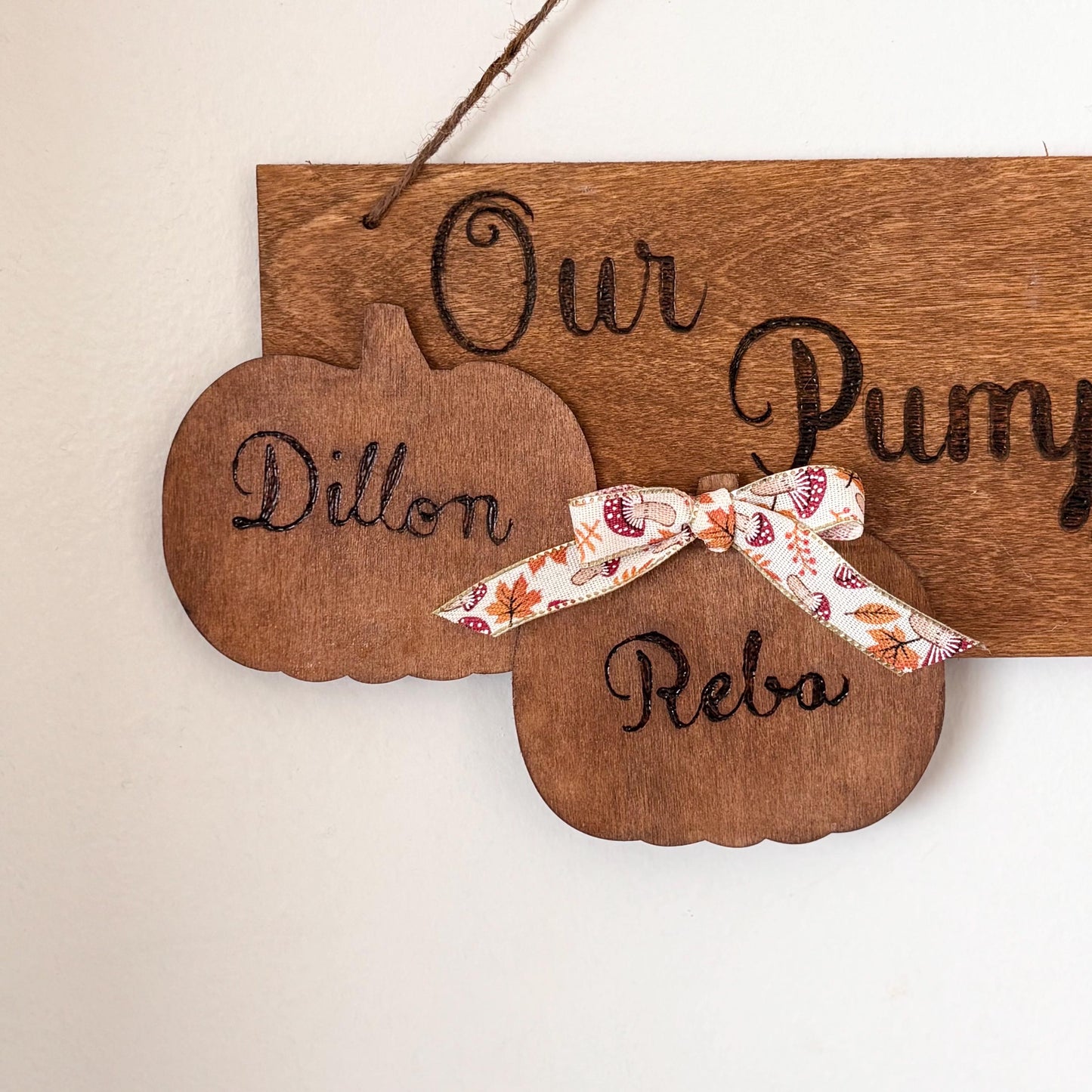 Personalized Pumkin Patch Sign - Fall Wood Sign