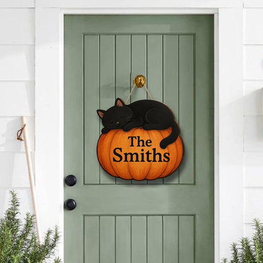 Custom Family Name Autumn Porch Décor