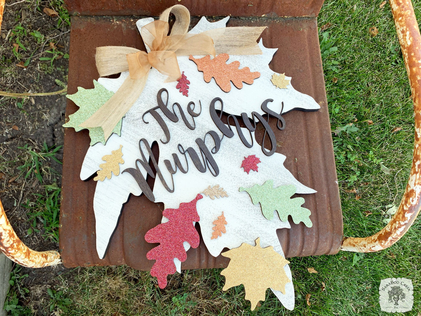 Autumn Decor Handmade in Layered Wood