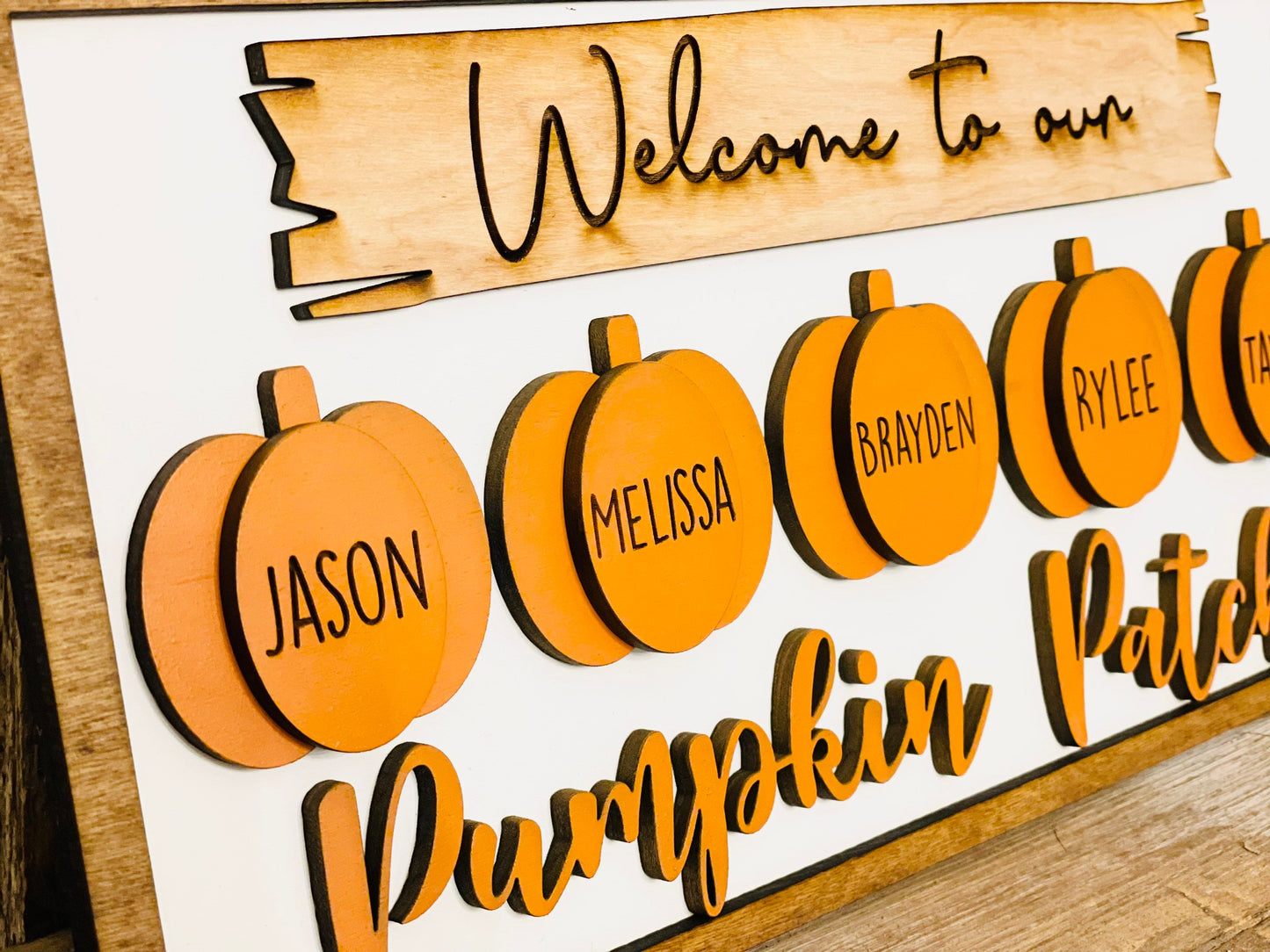 Personalized Fall Family Sign