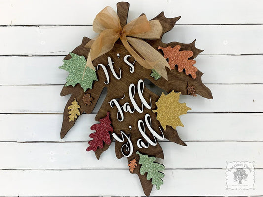 Autumn Decor Handmade in Layered Wood