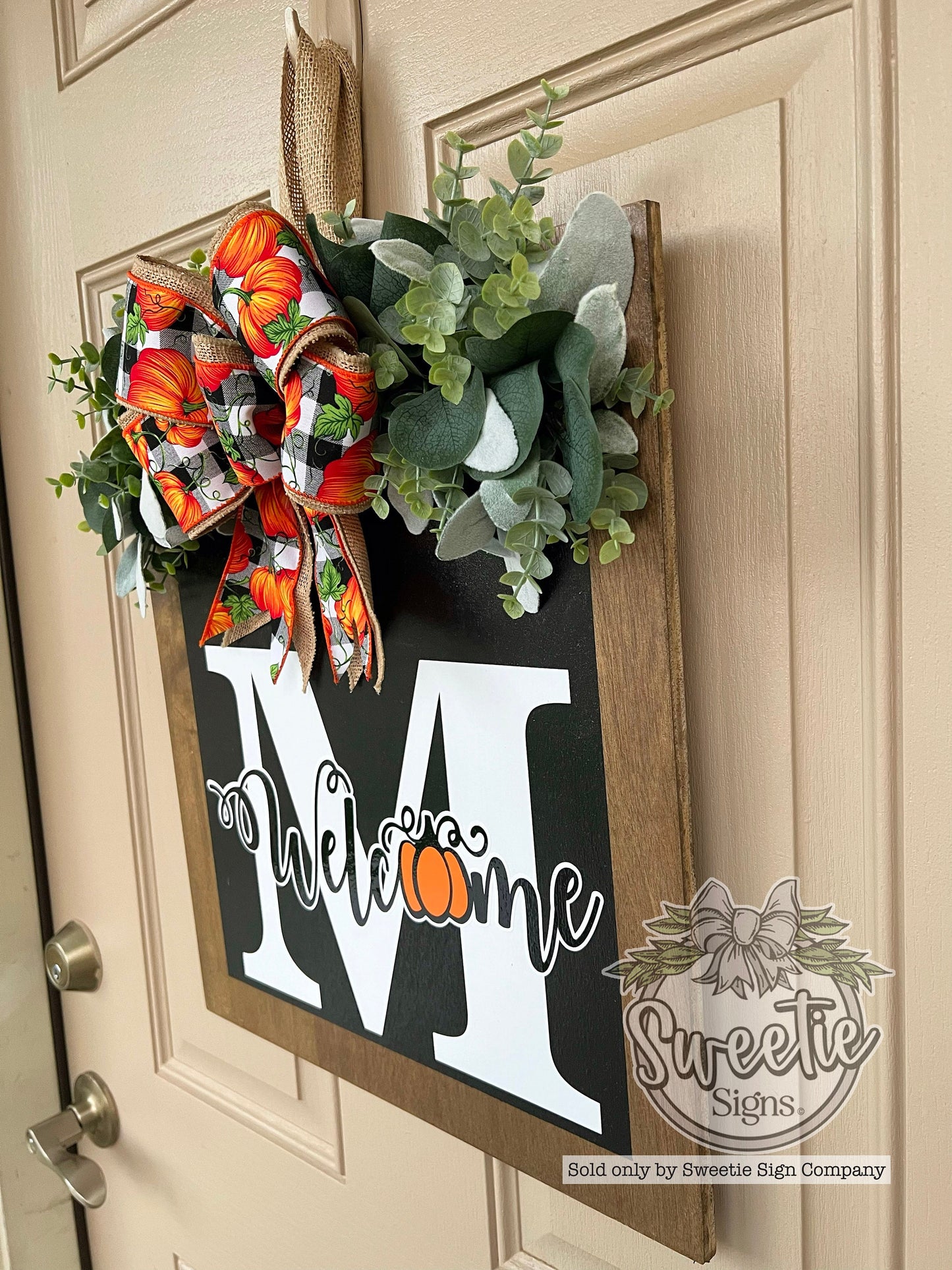 Personalized Fall Front Door Decor