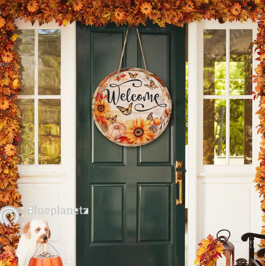 Personalized Welcome Fall Door Hanger