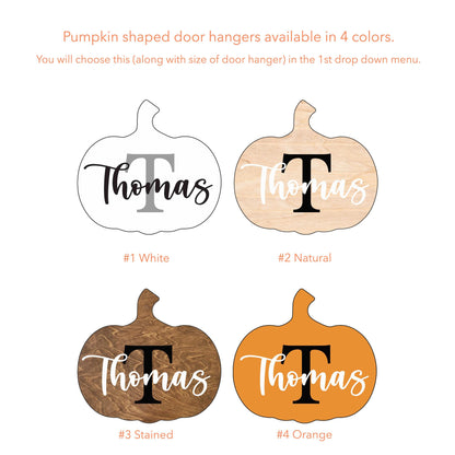 Pumpkin Door Hanger - Welcome Fall Wreath
