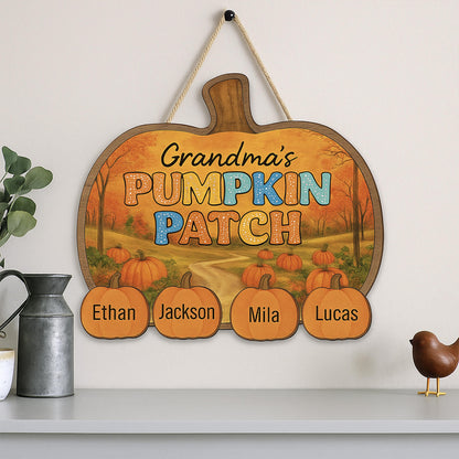 Personalized Grandma's Pumpkin Patch Sign