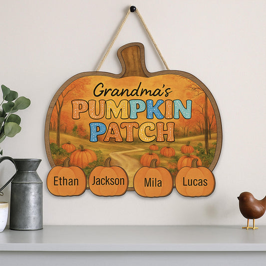 Personalized Grandma's Pumpkin Patch Sign