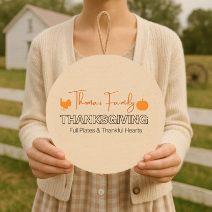 Custom Thanksgiving Wood Sign