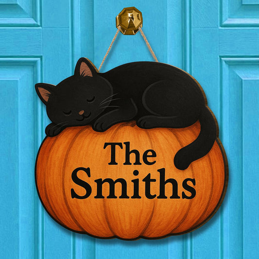 Custom Family Name Autumn Porch Décor